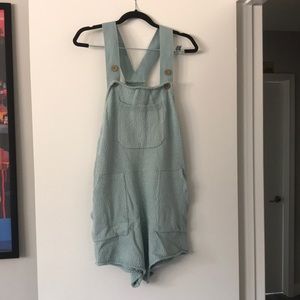 Free People Over It Short One Piece in Aqua Energy